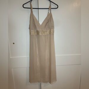 Victoria’s Secret Sheer Beige Slip Dress Nightgown Size XL